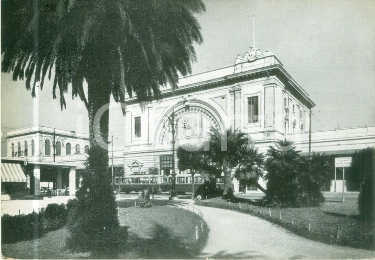 1960 LIVORNO Filobus alla Stazione Centrale *Cartolina postale FG VG