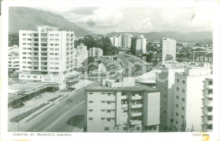 1957 CARACAS (VENEZUELA) Avenida Francisco MIRANDA *Cartolina postale FP VG