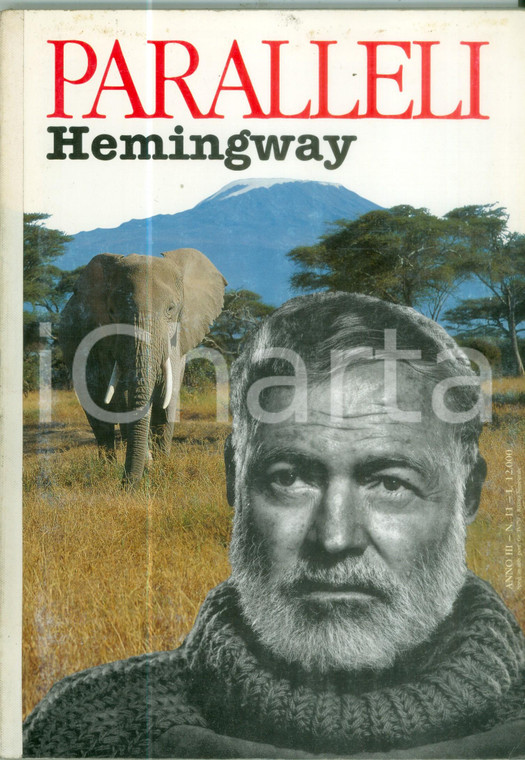 1993 PARALLELI Ernest HEMINGWAY Pubblicazione ILLUSTRATA