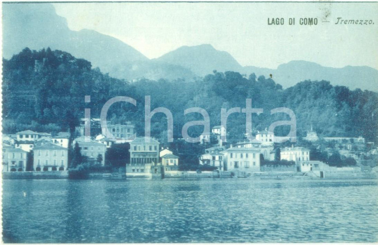 1935 ca TREMEZZO (CO) Panorama con il Lago di COMO *Cartolina FP NV