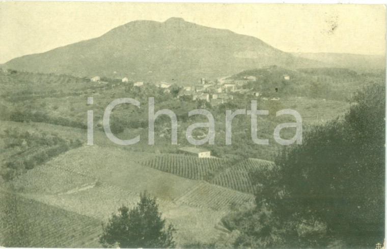 1937 ARQUÀ PETRARCA (PD) Panorama con la casa del PETRARCA Cartolina FP NV