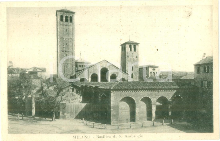 1935 ca MILANO Basilica di Sant'Ambrogio Cartolina postale FP NV