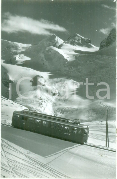 1965 ZERMATT (SVIZZERA) Ferrovia del GORNERGRAT Treno GGB 103 *Cartolina FP VG