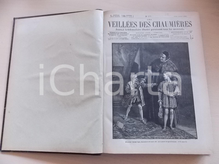1888 - 1889 LES VEILLEES DES CHAUMIERES nn. 575-626 Annata COMPLETA in volume