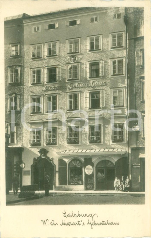 1935 ca SALZBURG (AUSTRIA) Wolfgang Amadeus MOZART's Geburtshaus Cartolina FP NV