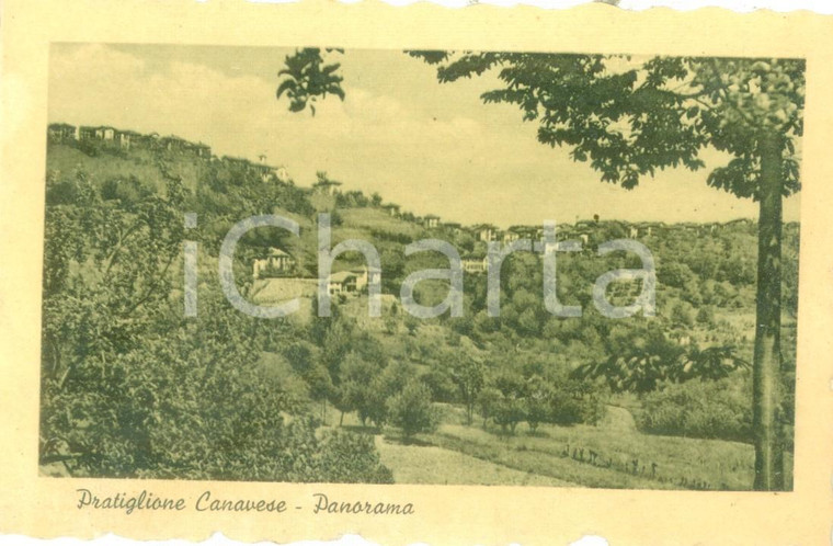 1948 PRATIGLIONE (TO) Panorama del paese Cartolina postale FP VG