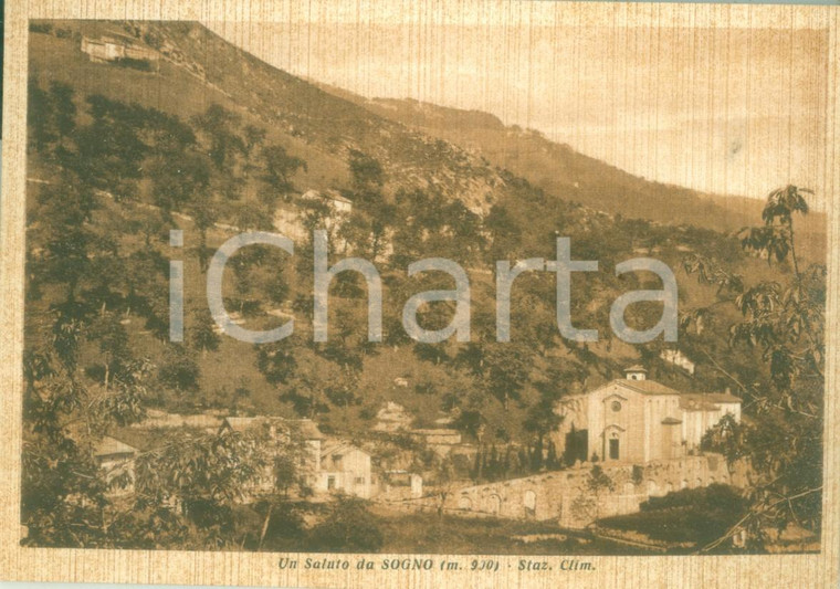 1950 ca CARENNO (LC) Panorama di Colle di SOGNO Cartolina FG NV