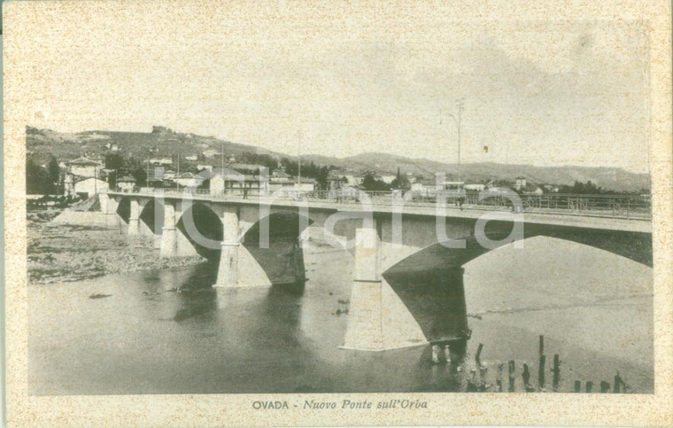 1939 OVADA (AL) Veduta del nuovo ponte sull'ORBA *Cartolina postale FP NV