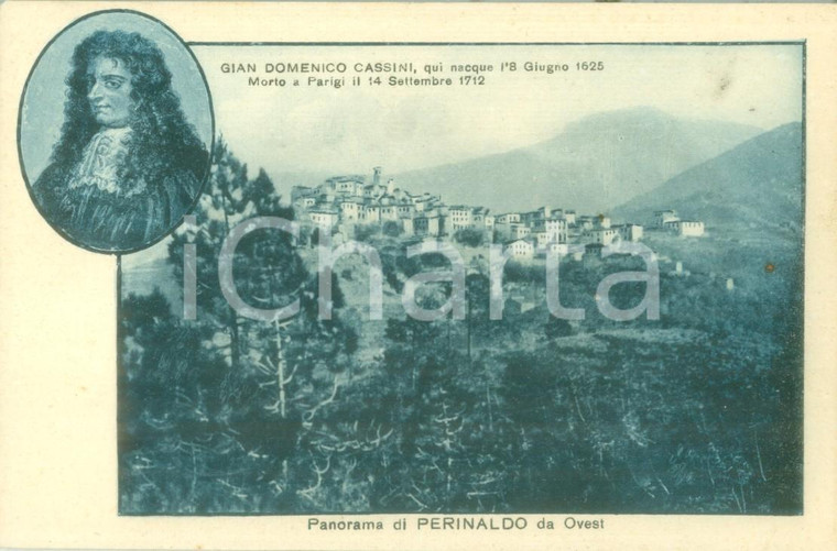 1935 ca PERINALDO (IM) Panorama da Ovest Gian Domenico CASSINI *Cartolina FP NV