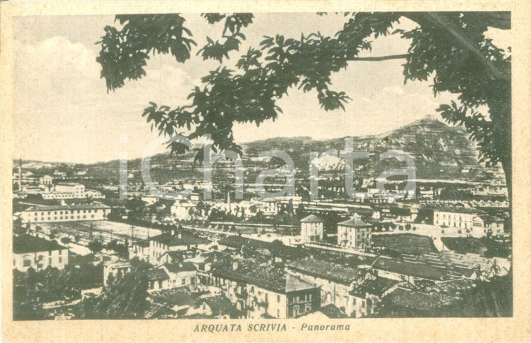 1935 ca ARQUATA SCRIVIA (AL) Panorama della città dal colle *Cartolina FP NV