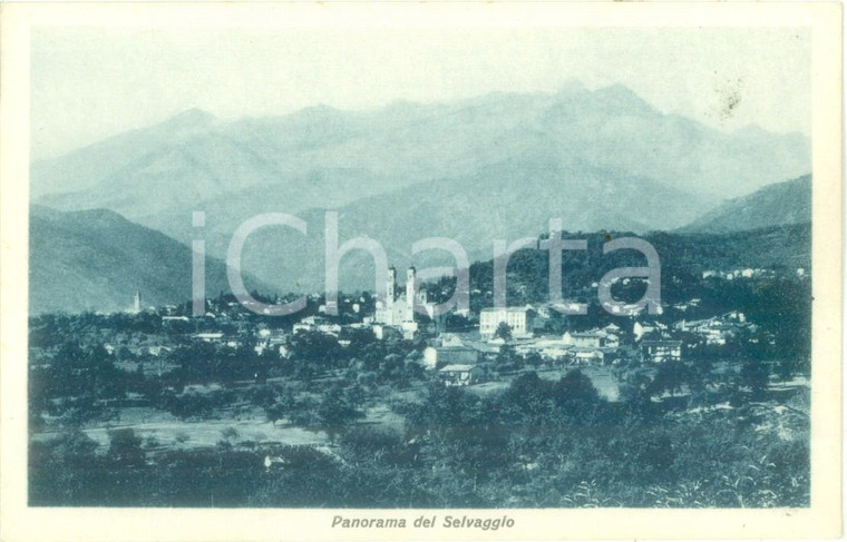 1935 ca GIAVENO (TO) Panorama del Santuario del SELVAGGIO *Cartolina FP NV