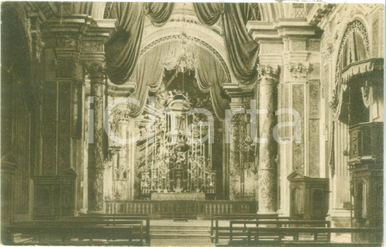 1937 LIVORNO Interno del Santuario di MONTENERO *Cartolina FP VG
