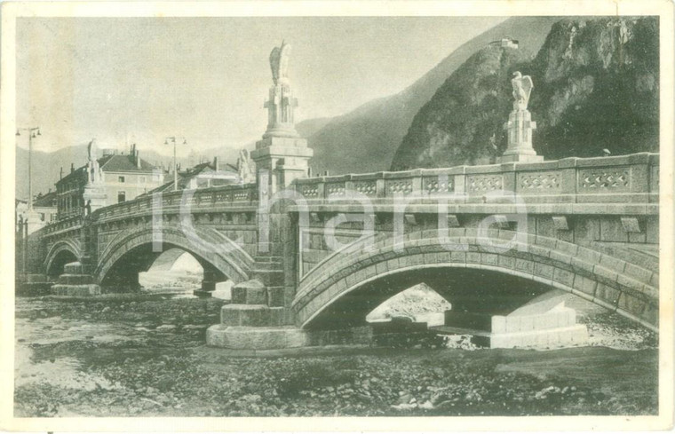 1938 BOLZANO Le arcate del Ponte DRUSO *Cartolina FP VG