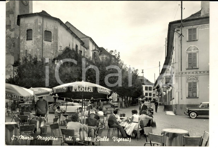 1961 SANTA MARIA MAGGIORE (VB) Veduta del centro *Cartolina FG Pubblicità MOTTA