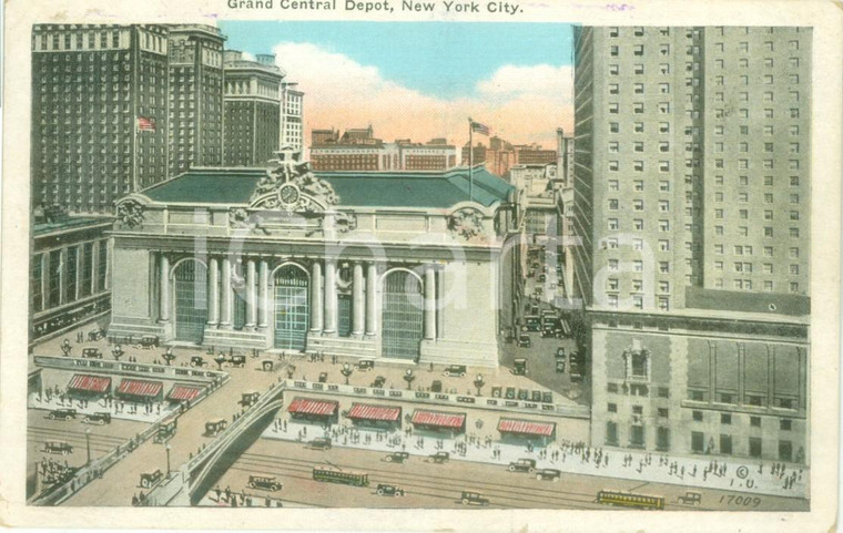 1940 ca NEW YORK (USA) Grand Central Depot *Cartolina postale FP NV