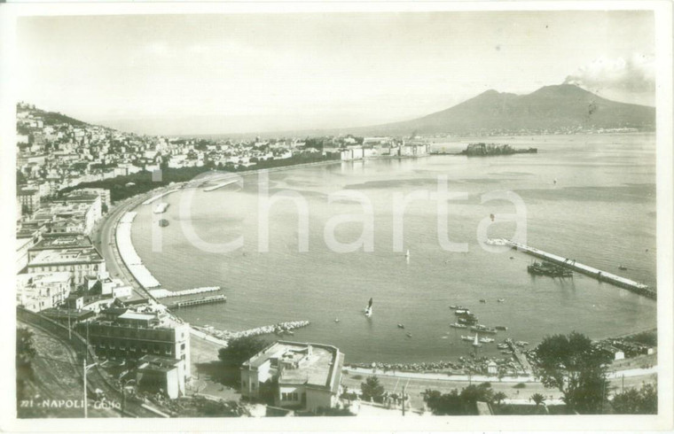 1940 ca NAPOLI Veduta panoramica del golfo *Cartolina postale FP NV