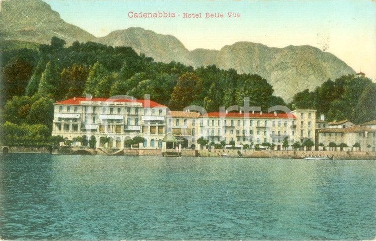 1915 GRIANTE (CO) L'Hotel belle Vue a CADENABBIA *Cartolina postale FP VG