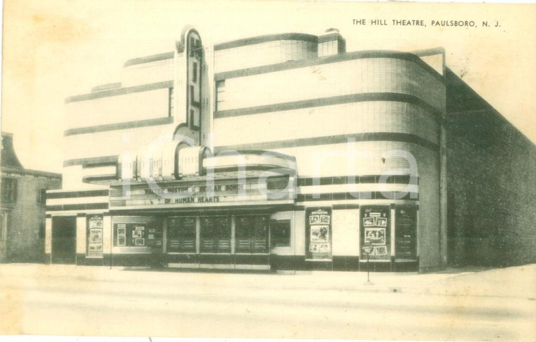 1938 PAULSBORO (USA) The Hill Theatre Of Human Hearts Walter HUSTON Cartolina FP