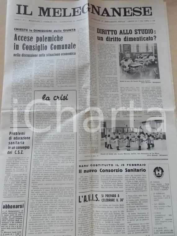 1976 IL MELEGNANESE La ditta di biciclette RAINERI *Giornale anno IX n° 4