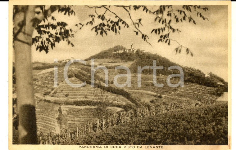 1940 ca SERRALUNGA DI CREA (AL) Panorama visto da levante *Cartolina FG