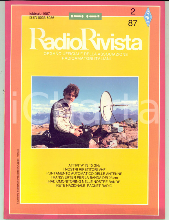 1987 RADIORIVISTA Puntamento antenne - Transverter 23 cm *Rivista radioamatori