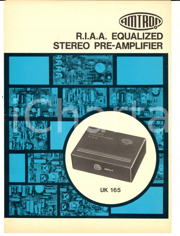 1970 ca MILANO R.I.A.A. Stereo pre-amplifier AMTRON *Catalogo English UK 165