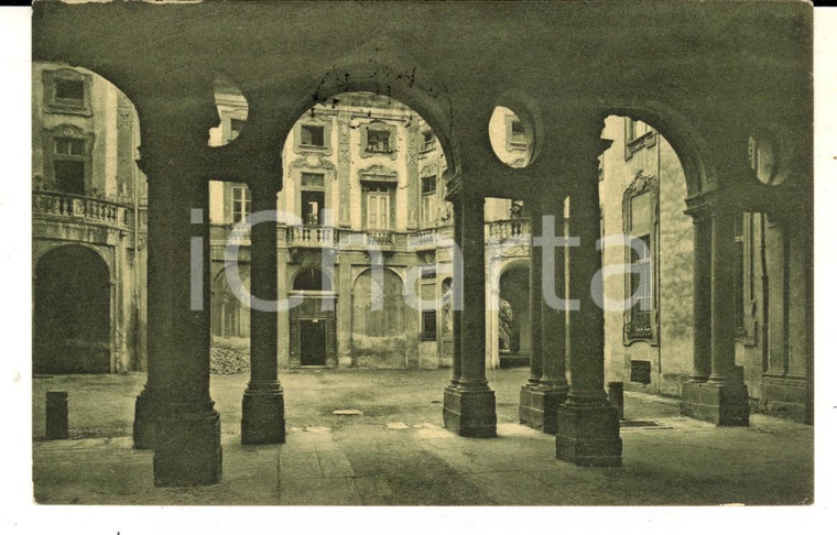 1924 CASALE MONFERRATO (AL) Cortile antica casa TREVILLE *Cartolina FP VG