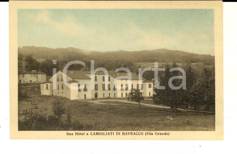 1910 ca CAMIGLIATELLO SILANO Veduta dell'ITAS HOTEL *Cartolina postale FP NV