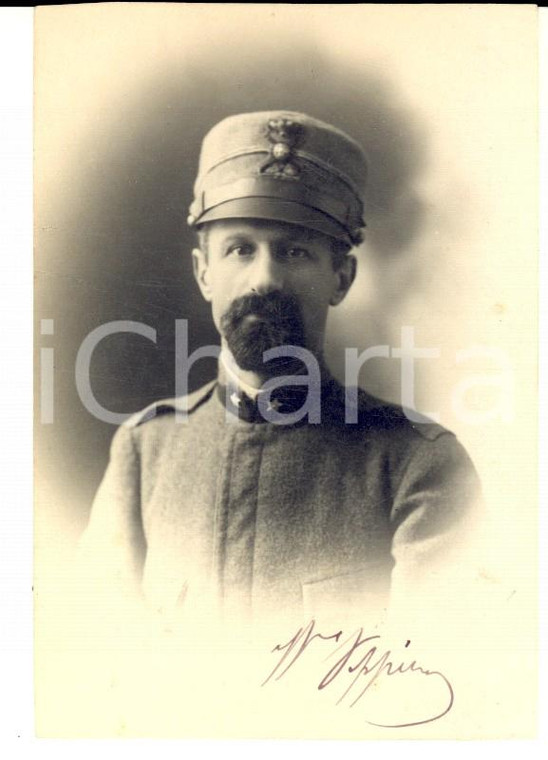 1918 REGIO ESERCITO Ritratto di un ufficiale medico - Fotografia 7x10 cm