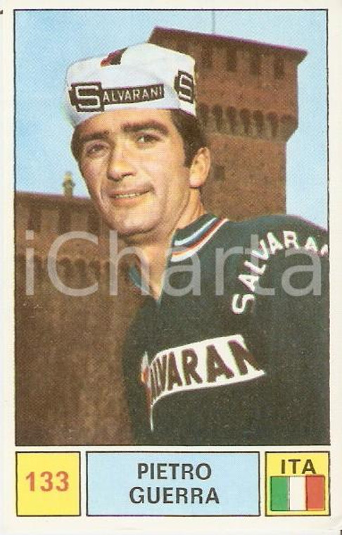 PANINI - SPRINT 1971 Figurina Pietro GUERRA n. 133 Ciclismo Sponsor SALVARANI