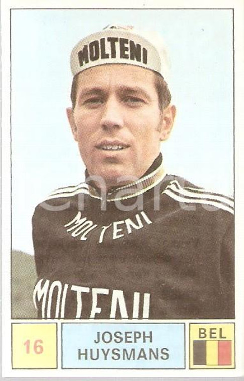 PANINI SPRINT 1971 Figurina Joseph HUYSMANS 16 Ciclismo *Sponsor MOLTENI