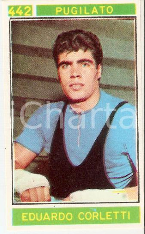 PANINI CAMPIONI SPORT 1967-1968 Figurina Eduardo CORLETTI n. 442 Pugilato