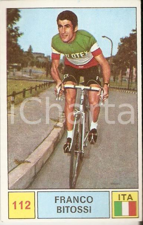 PANINI - SPRINT 1971 Figurina Franco BITOSSI n. 112 - Ciclismo Sponsor FILOTEX