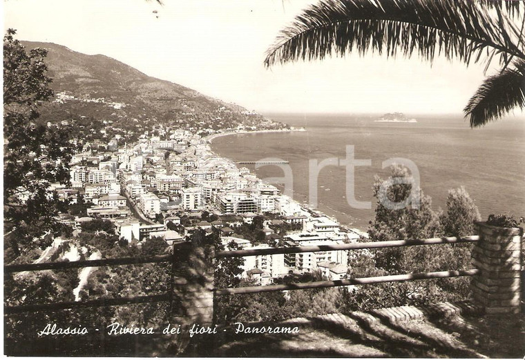 1964 ALASSIO (SV) Panorama della città - Riviera dei fiori *Cartolina FG NV
