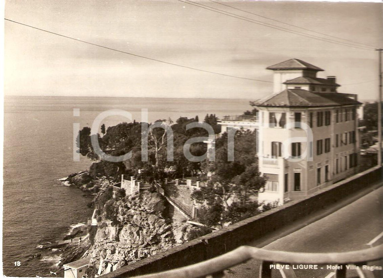 1960 ca PIEVE LIGURE (GE) Hotel VILLA REGINA *Cartolina FG VG