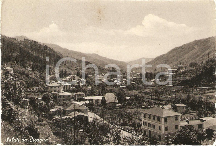 1969 CICAGNA (GE) Panorama del paese *Cartolina FG VG