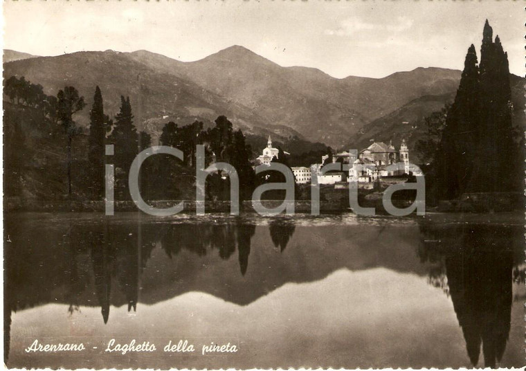 1956 ARENZANO (GE) Laghetto della Pineta *Cartolina FG VG