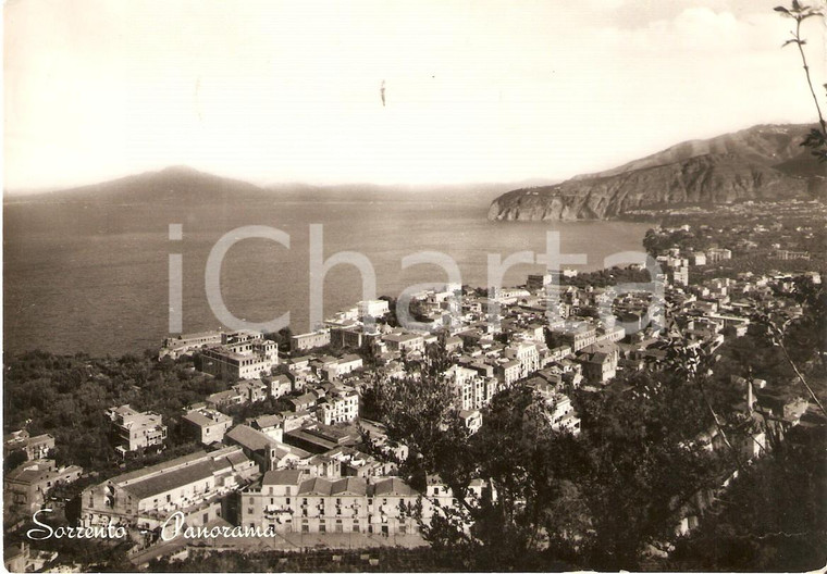 1959 SORRENTO (NA) Panorama della città *Cartolina FG VG