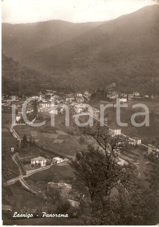 1952 LASNIGO (CO) Panorama del paese *Cartolina FG VG