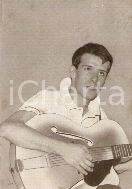 1960 ca MUSICA Roberto BALOCCO suona chitarra *Foto seriale con discografia