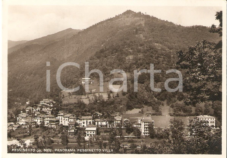 1938 PESSINETTO (TO) Panorama del paese *Cartolina FG VG