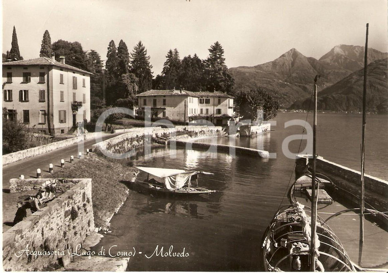 1959 ACQUASERIA (CO) Batell sul Lago di Como *Cartolina FG VG