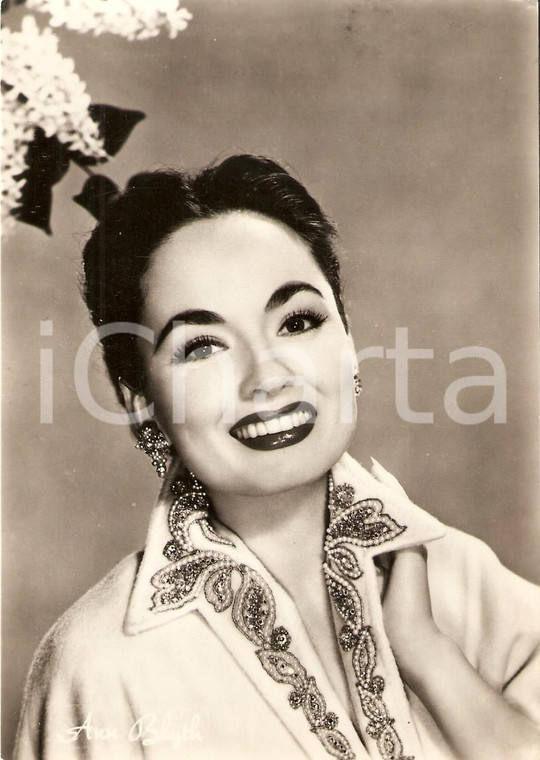 1950 ca CINEMA Actress Ann BLYTH Portrait *Cartolina FG NV