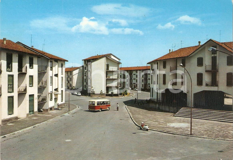 1965 ca BUSTO ARSIZIO Vespa e autobus in via Fogazzaro *Cartolina FG NV