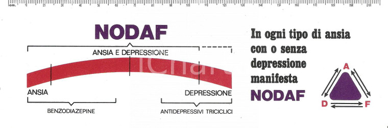 1975 Farmaco NODAF contro ansia e depressione *Calendario pubblicitario