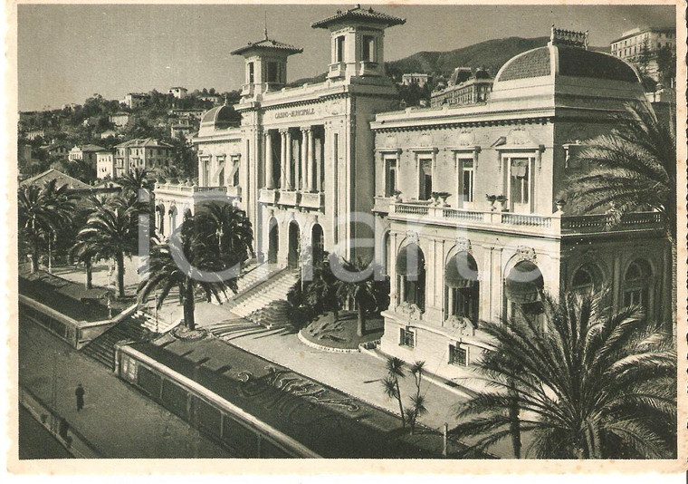 1940 SANREMO (IM) Panorama con Casinò Municipale *Cartolina FG NV