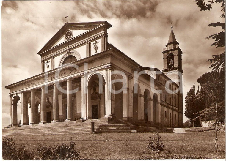 1955 ca CITTÀ DI CASTELLO (PG) Facciata Santuario di CANOSCIO *Cartolina FG NV