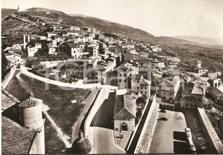 1960 ca ASSISI Panorama dal campanile di San Francesco *Cartolina FG NV