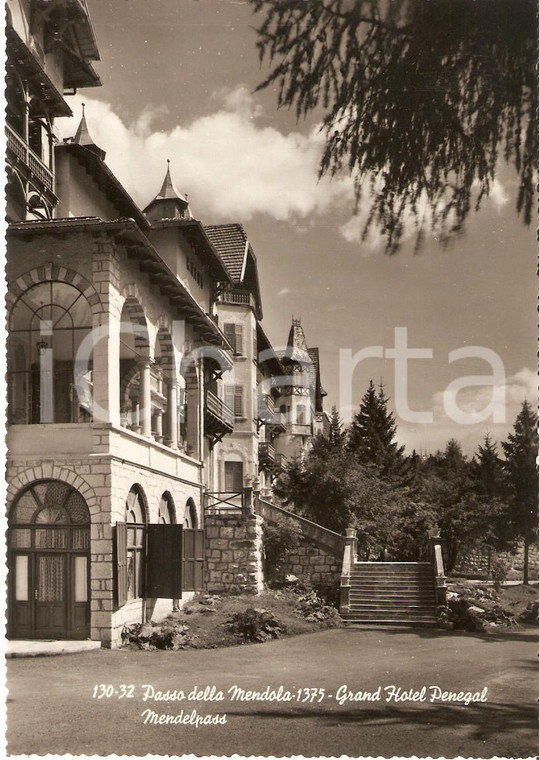 1960 ca PASSO DELLA MENDOLA (TN) Grand Hotel PENEGAL Mendelpass *Cartolina FG NV