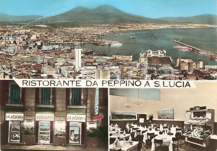 1965 ca NAPOLI Ristorante da Peppino a SANTA LUCIA *Cartolina FG NV